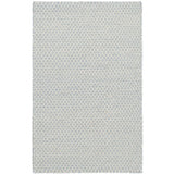 Honeycomb Woven Wool (French Blue/Ivory) Rug by Annie Selke
