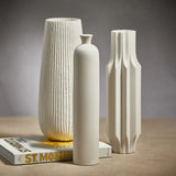 Izu Tall Ceramic Vase (White) by Zodax