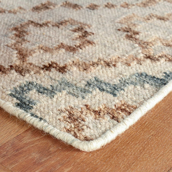 Jelly Roll Sky Woven Wool Rug by Annie Selke