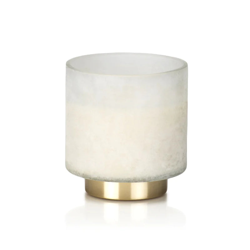 Medium Cortina Scented Candle Jar (White) by Zodax