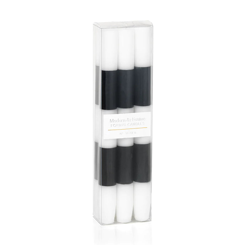 Black Modern and Festive Formal Candles (SetModern and Festive Formal Candles (Set of 6) by Zodax
