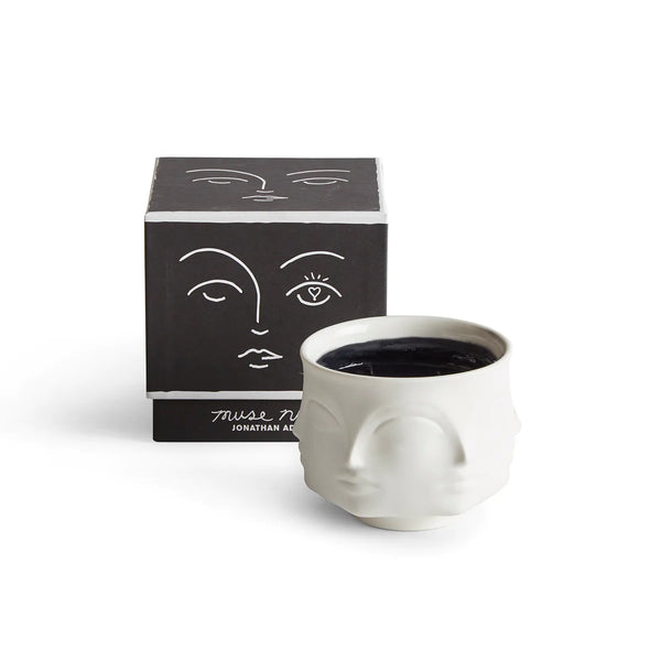 Muse Noir Ceramic Candle by Jonathan Adler