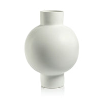 Jarrón de gres blanco Nora