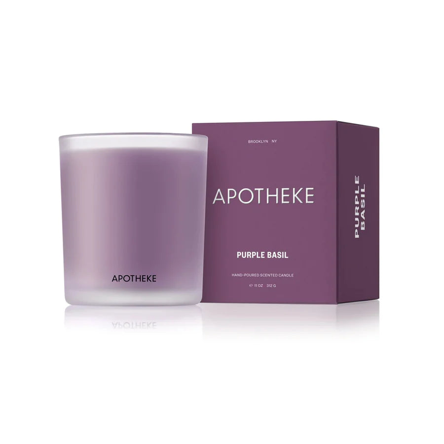 Purple Basil Candle by Apotheke
