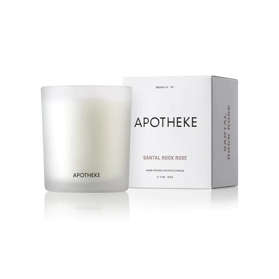 Santal Rock Rose Candle by Apotheke