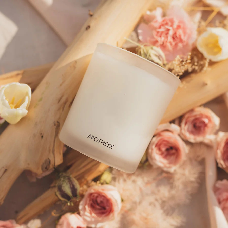 Santal Rock Rose Candle by Apotheke