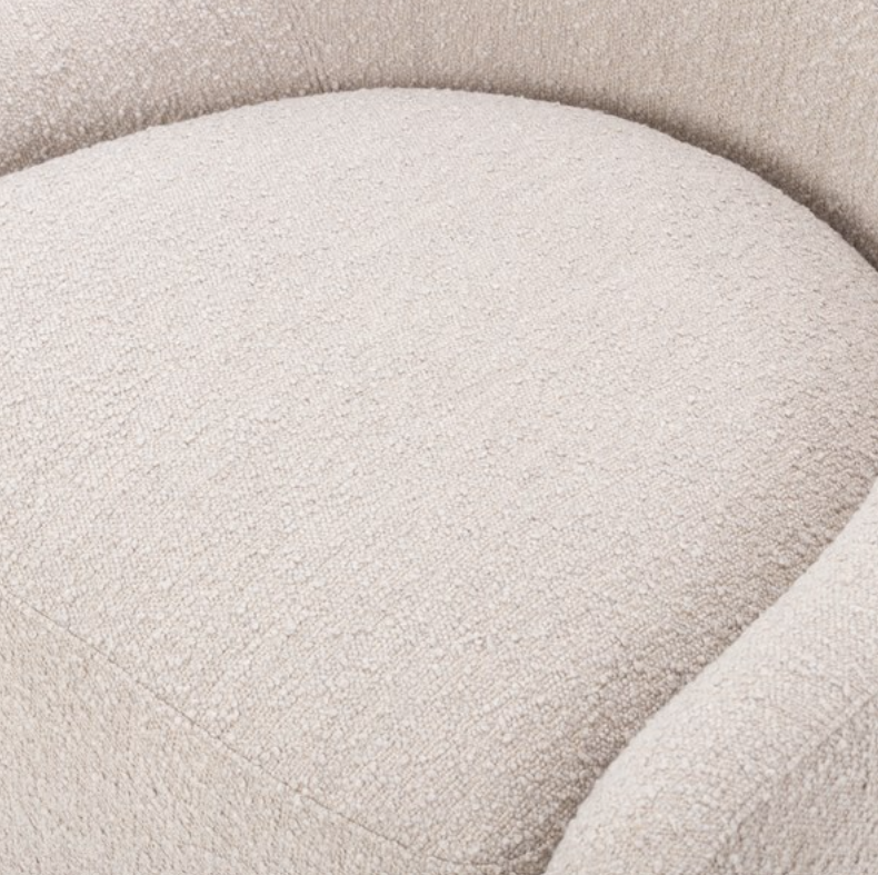 Sand Curved Swivel Chair