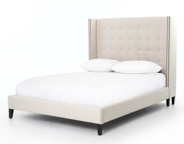 JEFFERSON Cream Upholstered BED