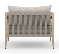 SHERWOOD OUTDOOR CHAIR, WASHED BROWN