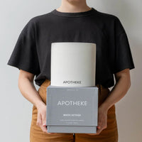 White Vetiver Concrete 4 Wick Candle by Apotheke