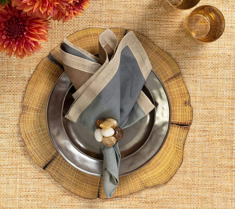 Woodland Placemat in Natural & Brown by Kim Seybert