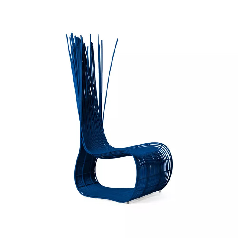 Yoda Easy Chair (Cobalt Blue) by Kenneth Cobonpue