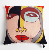 Colored Embroidered Pillow 20