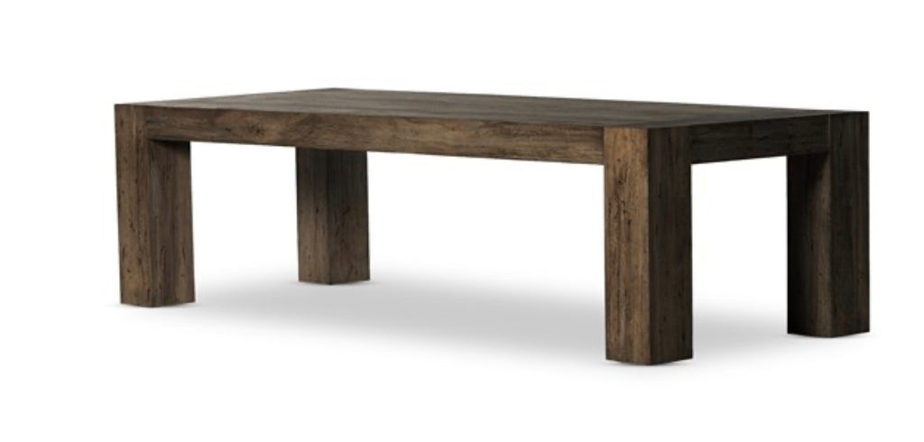 Thick cut Oak Veneer 108” Dining Table