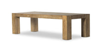 Mesa de comedor de 108" con chapa de roble de corte grueso